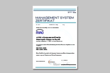 MiRO Qualitätszertifikat ISO 9001