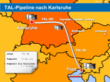 Pipeline nach Karlsruhe